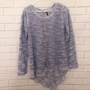 Anthropologie Akemi + Kin Ezri Blue White Sweater